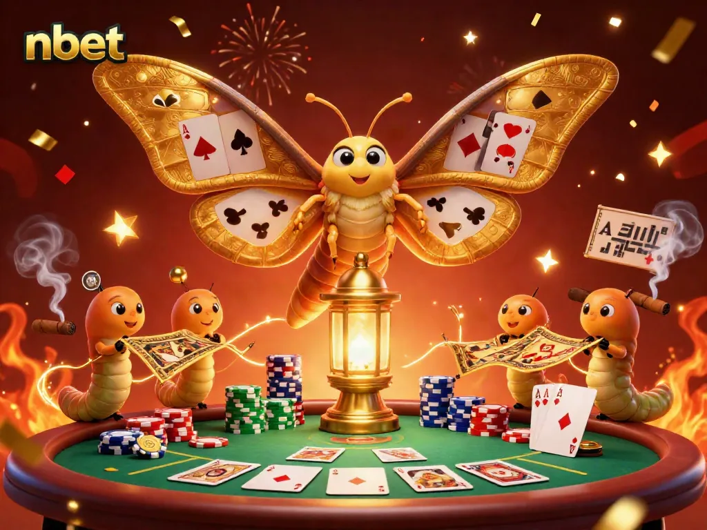 Experience the vibrant energy of nbet with a 3D scene featuring casino elements and magical characters.