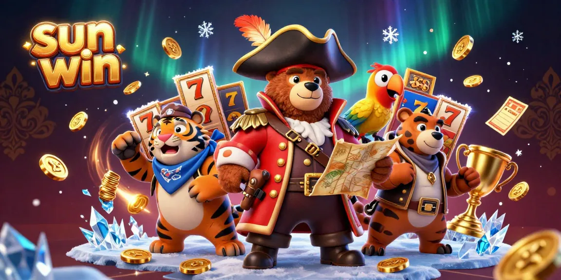Experience the thrilling world of sun win with dynamic casino action and cartoon characters.