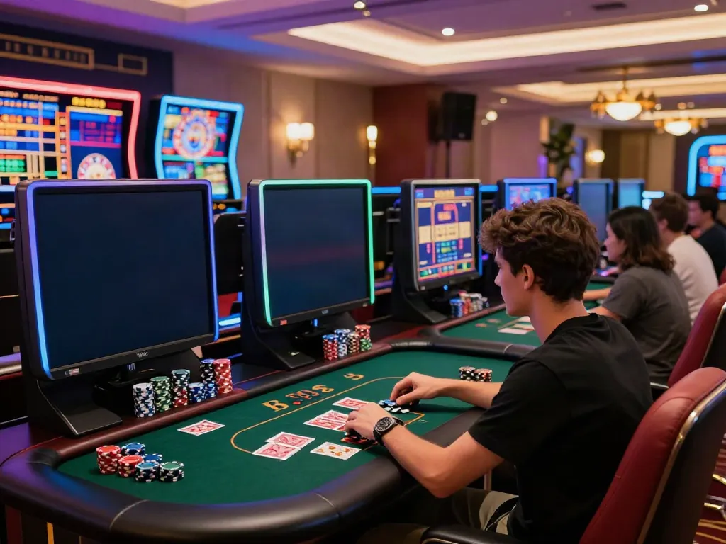 Exciting online casino experience with gaming setup featuring casino not on gamstop.