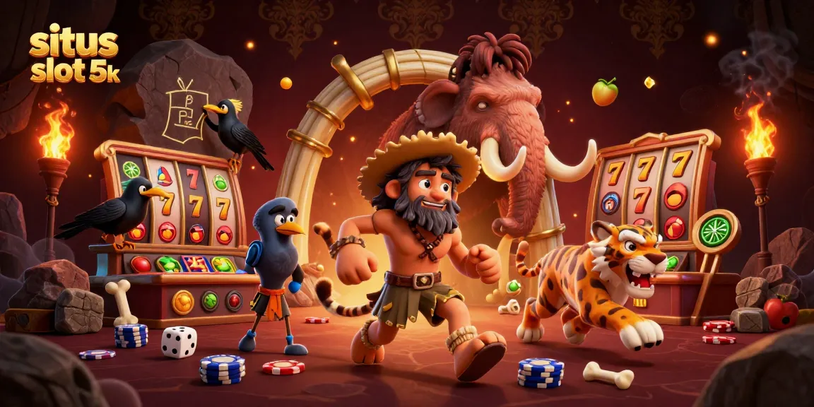Experience exhilarating gameplay at situs slot 5k with 3D cartoon characters and vibrant slot elements.