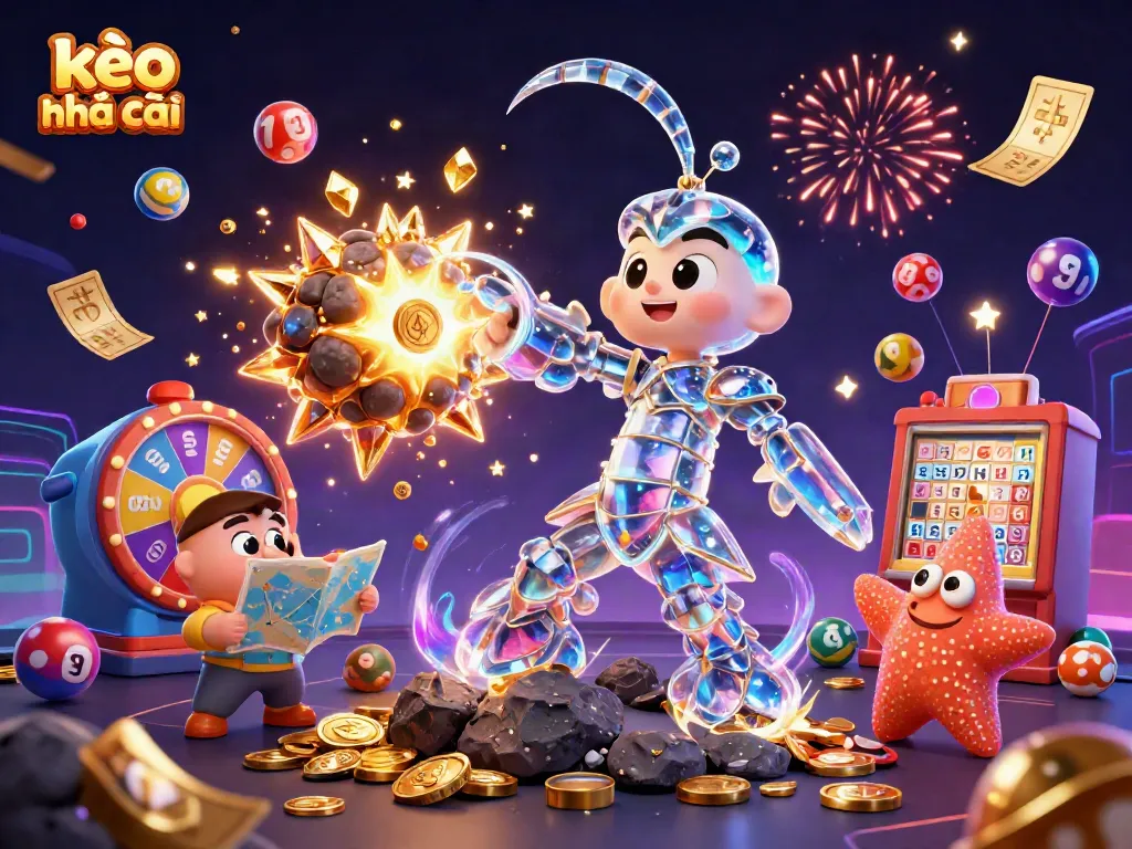 Experience the thrill of kèo nhà cái as a galactic samurai mantis shrimp fights for gold coins in a vibrant casino universe.