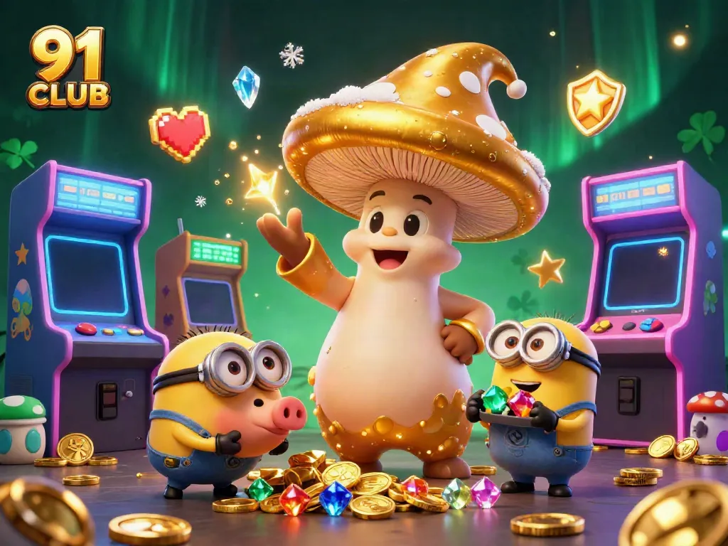 Experience the excitement of 91 CLUB with a magical gaming adventure featuring vibrant characters and treasures.