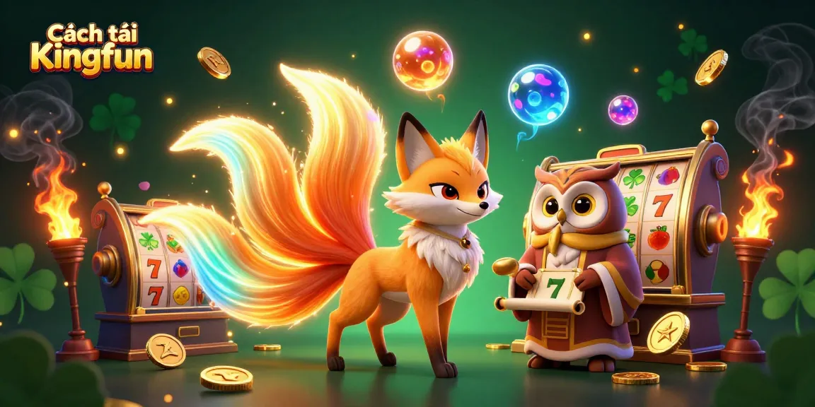 Join the fun and learn Cách tải Kingfun with vibrant 3D characters and gambling elements.