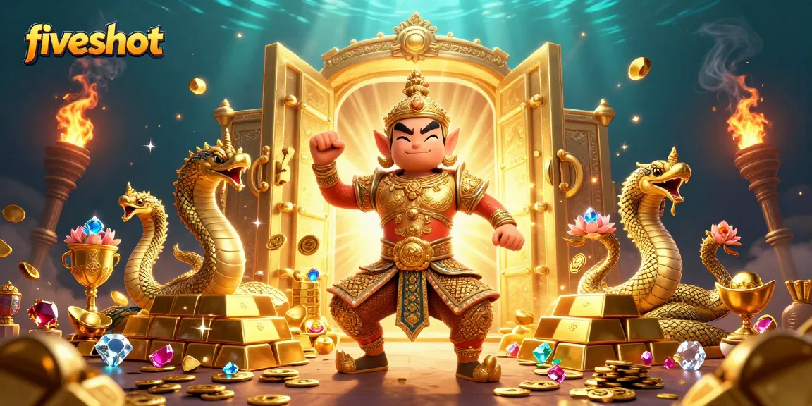 Engage with the vibrant fiveshot casino adventure featuring innovative slot reels and treasure elements.