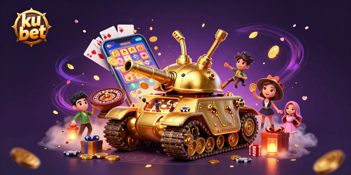 Experience the thrilling action of ku bet with this captivating 3D casino illustration showcasing dynamic gaming elements.