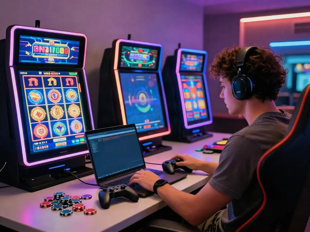 Engaging online gaming experience at a casino not on gamstop with vibrant visuals.