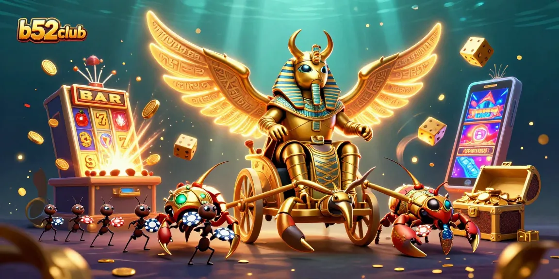 Experience the thrilling world of b52club with vibrant casino games and dynamic illustrations.
