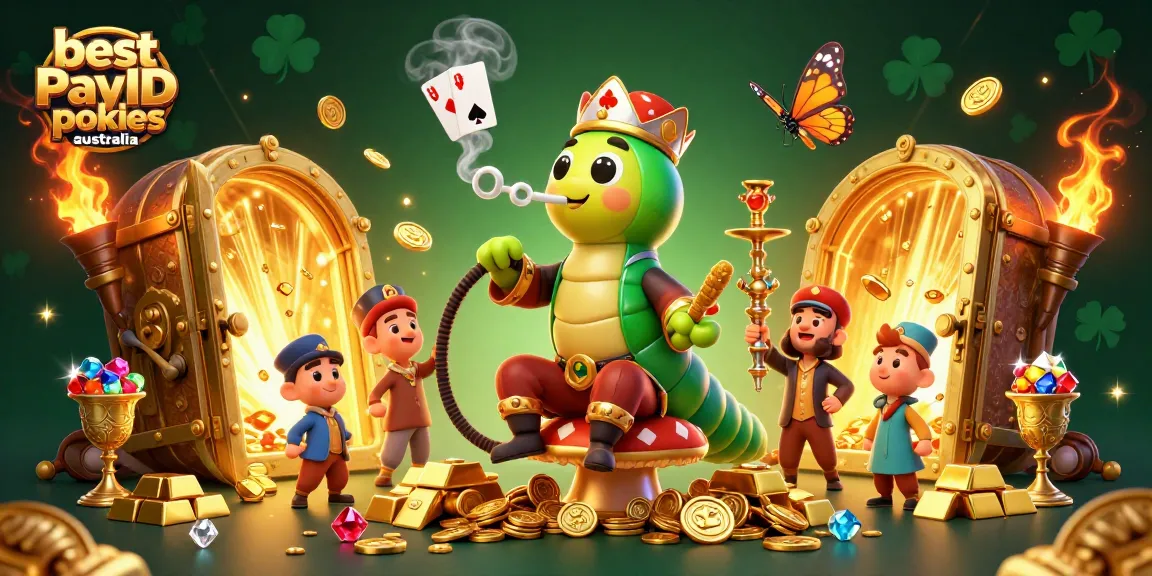 Spin and win at the best PayID pokies Australia in an exciting 3D casino scene.