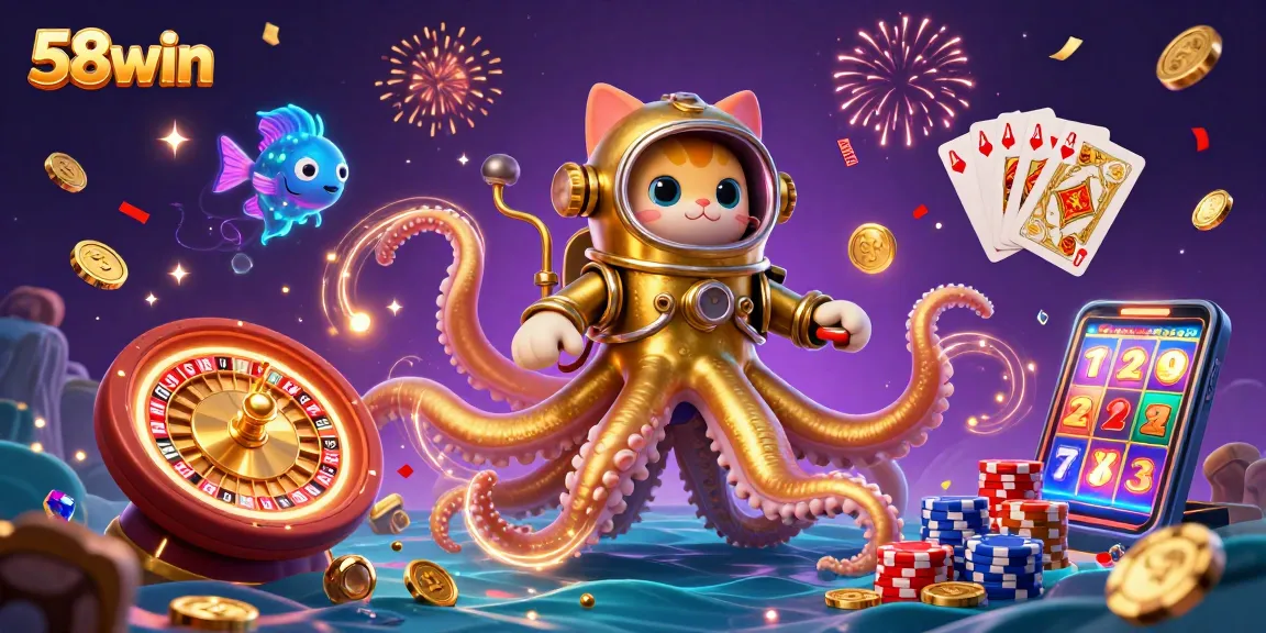 Spin to win big with 58win, where golden tentacles meet thrilling casino adventures!