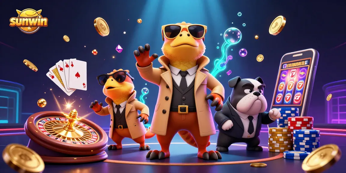 Experience the thrill of sunwin tải with animated raptors attempting to enter a VIP casino lounge.