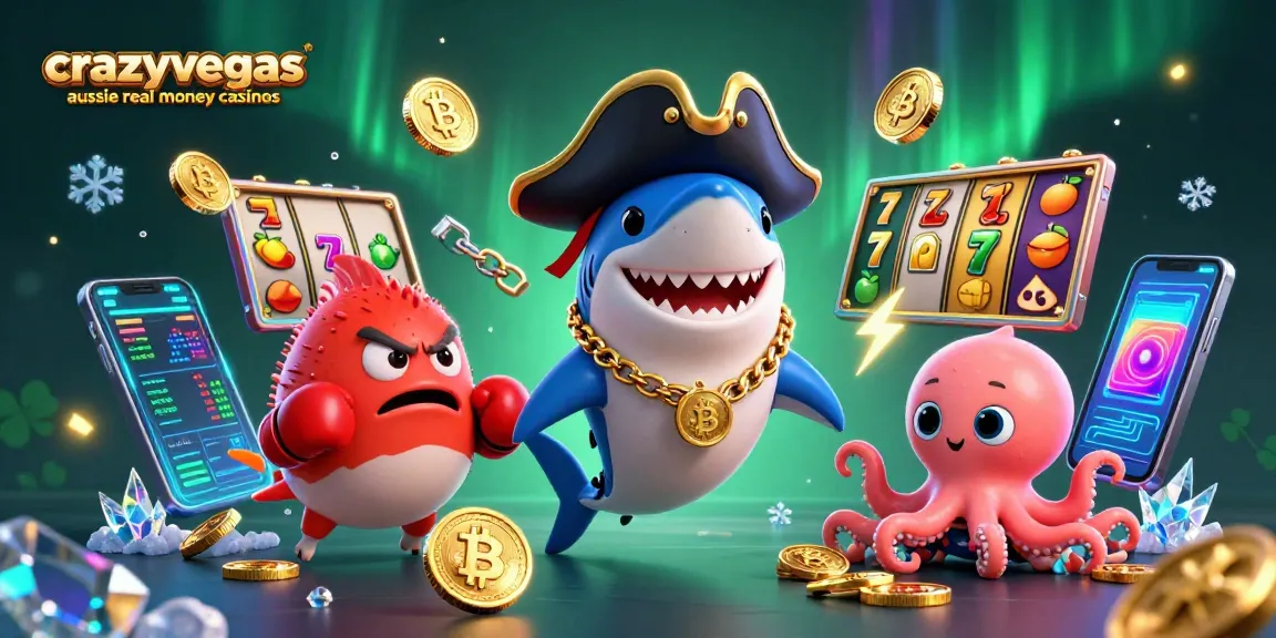 Experience the excitement of crazyvegas aussie real money casinos with vibrant 3D characters and crypto elements.