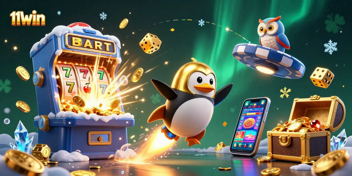 Engage with thrilling 11WIN casino adventures featuring vibrant characters and dynamic game elements.